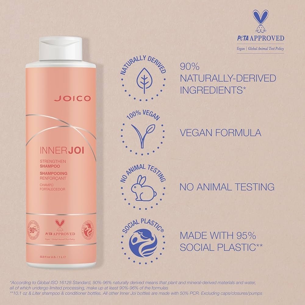 Joico InnerJoi Strengthen Shampoo capelli danneggiati - Capelli Colorati - Bio e Naturali