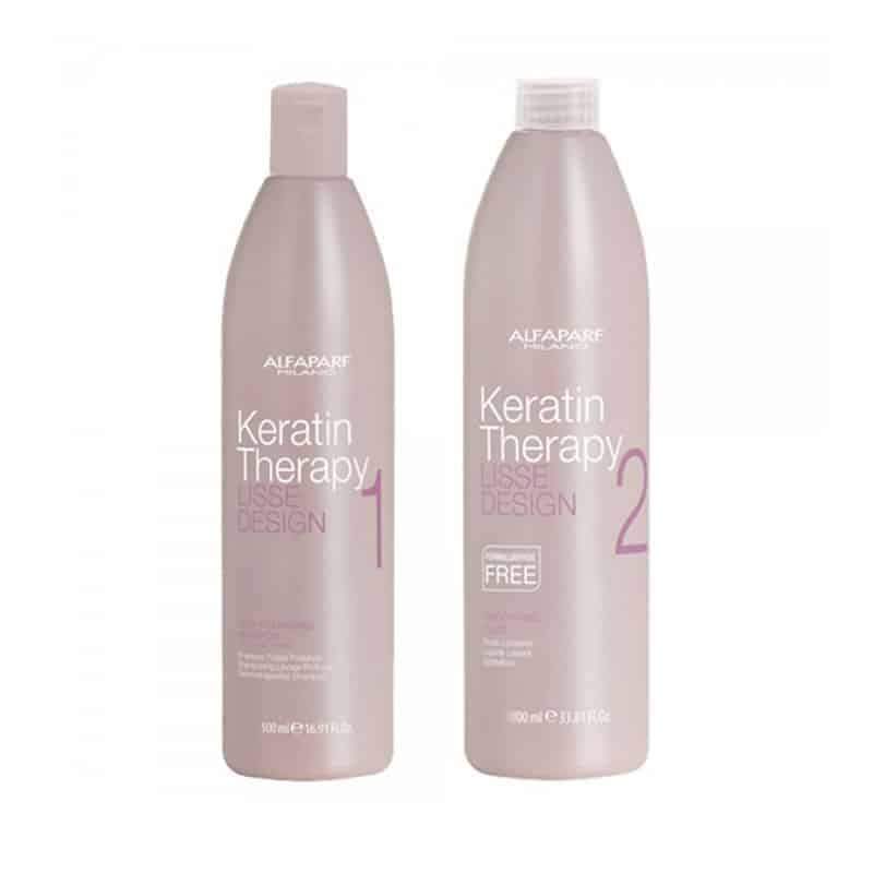 Alfaparf Lisse Design Keratin Kit Deep Cleansing Shampoo & Smoothing Fluid - Stiratura capelli - archived