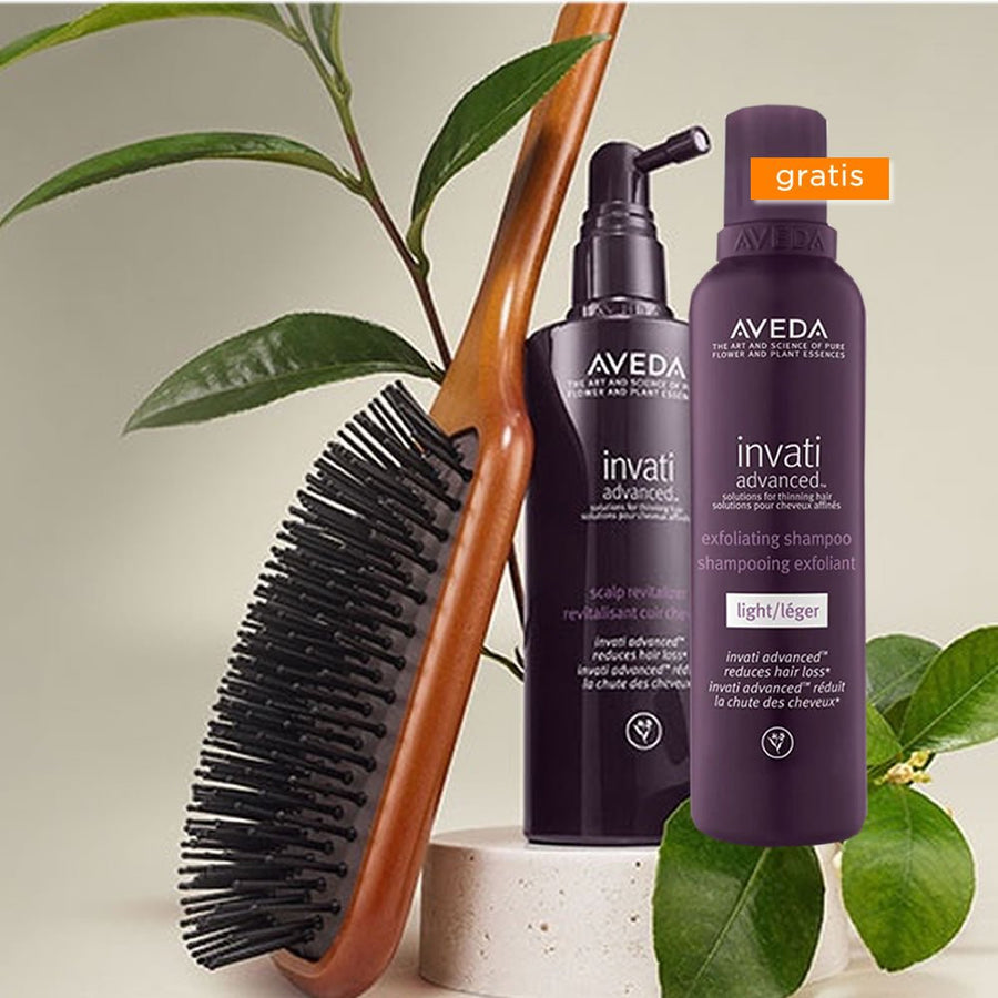Aveda Kit Invati Advanced Shampoo Gratis - Spazzola per capelli e pettine - benvenuto