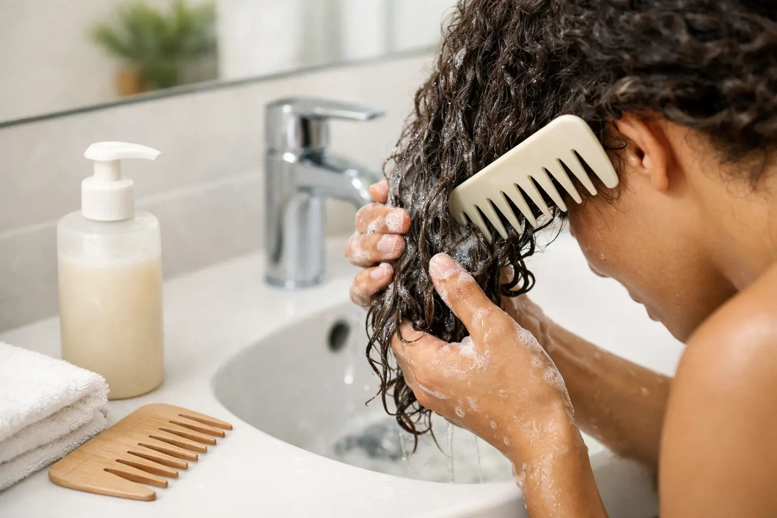 Guida lavaggio capelli ricci: errori e metodo