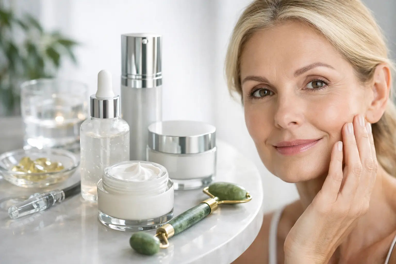Routine skincare anti age professionale