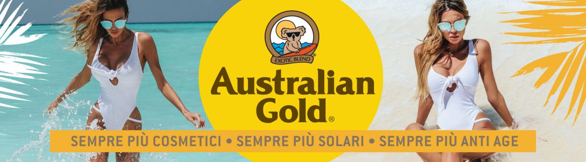 Australian Gold solari professionali: acceleratori abbronzatura, protezioni SPF e doposole idratanti per abbronzatura sicura e duratura