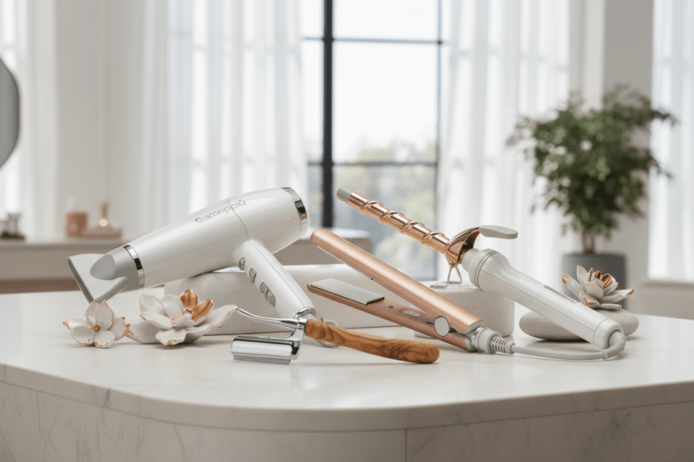 Gammapiù strumenti professionali parrucchiere - phon, piastre, arricciacapelli e rasoi Made in Italy