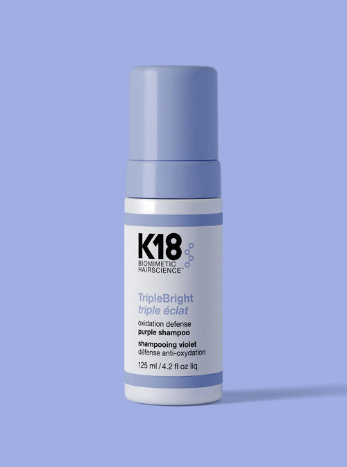 K18 Triple Bright Shampoo Viola professionale per capelli biondi 125ml