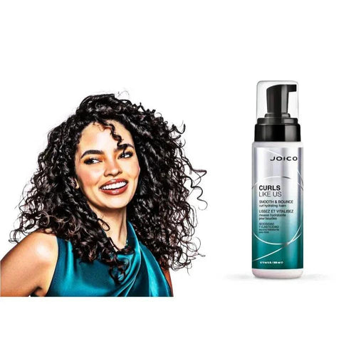 Joico Curls Like Us Smooth & Bounce Curl Hydrating Foam schiuma capelli ricci 200ml - Planethair