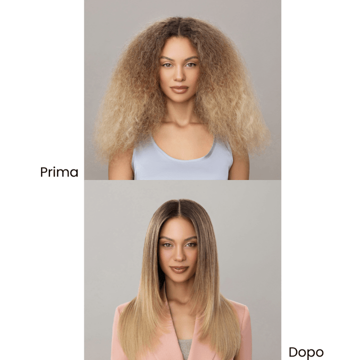 Prima e dopo utilizzo di Joico Dream Blowout