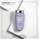 shampoo viola anti-giallo  Kerastase Blond Absolu Bain Ultra-Violet per capelli schiariti biondi freddi o grigi