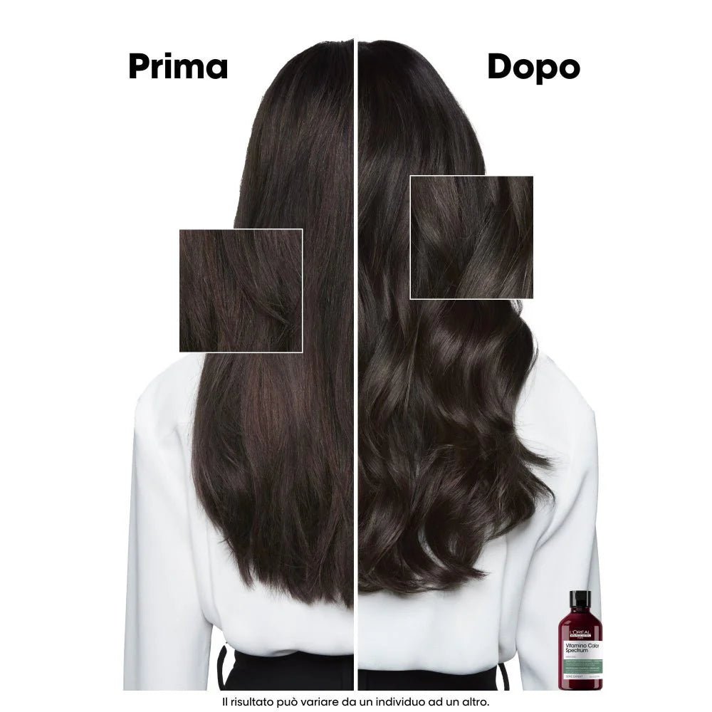 Vitamino Color Spectrum kit capelli colorati castano scuro L'Oréal Professionnel esempio