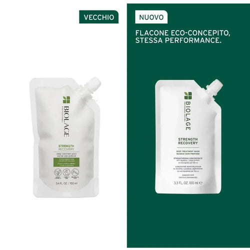 Biolage Strength Recovery Deep Treatment Pack maschera capelli fragili 100ml - Planethair
