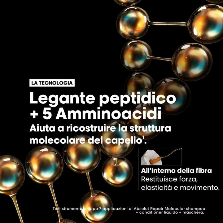 L'Oreal Professionnel Absolut Repair Molecular Mask capelli danneggiati 250ml - Planethair 