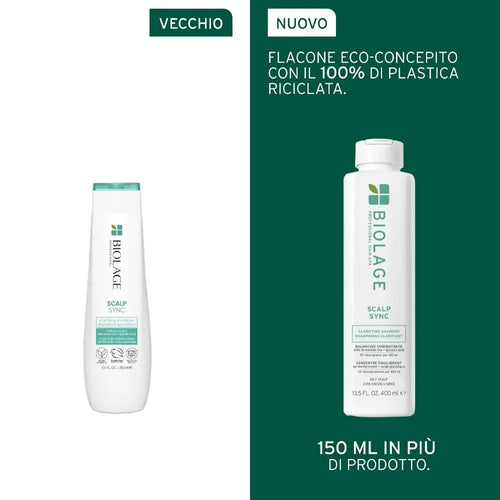 Biolage Scalp Sync Clarifying Shampoo cuio capelluto grasso 400ml - Planethair