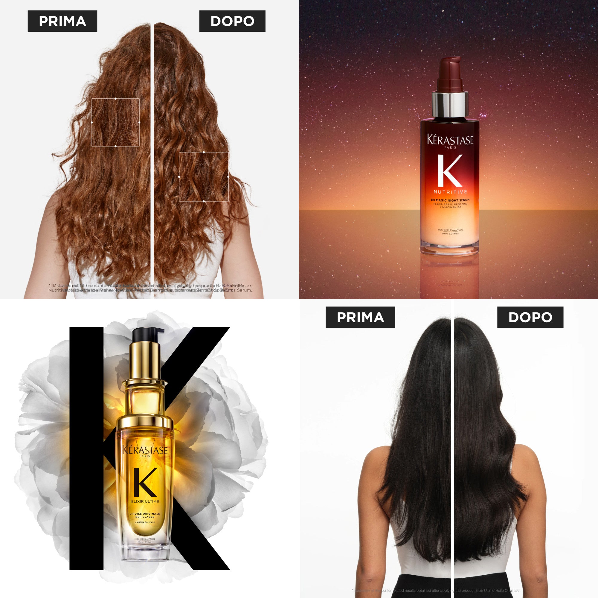 Kérastase Elixir Ultime & 8H Night Serum Duo Cofanetto Regalo