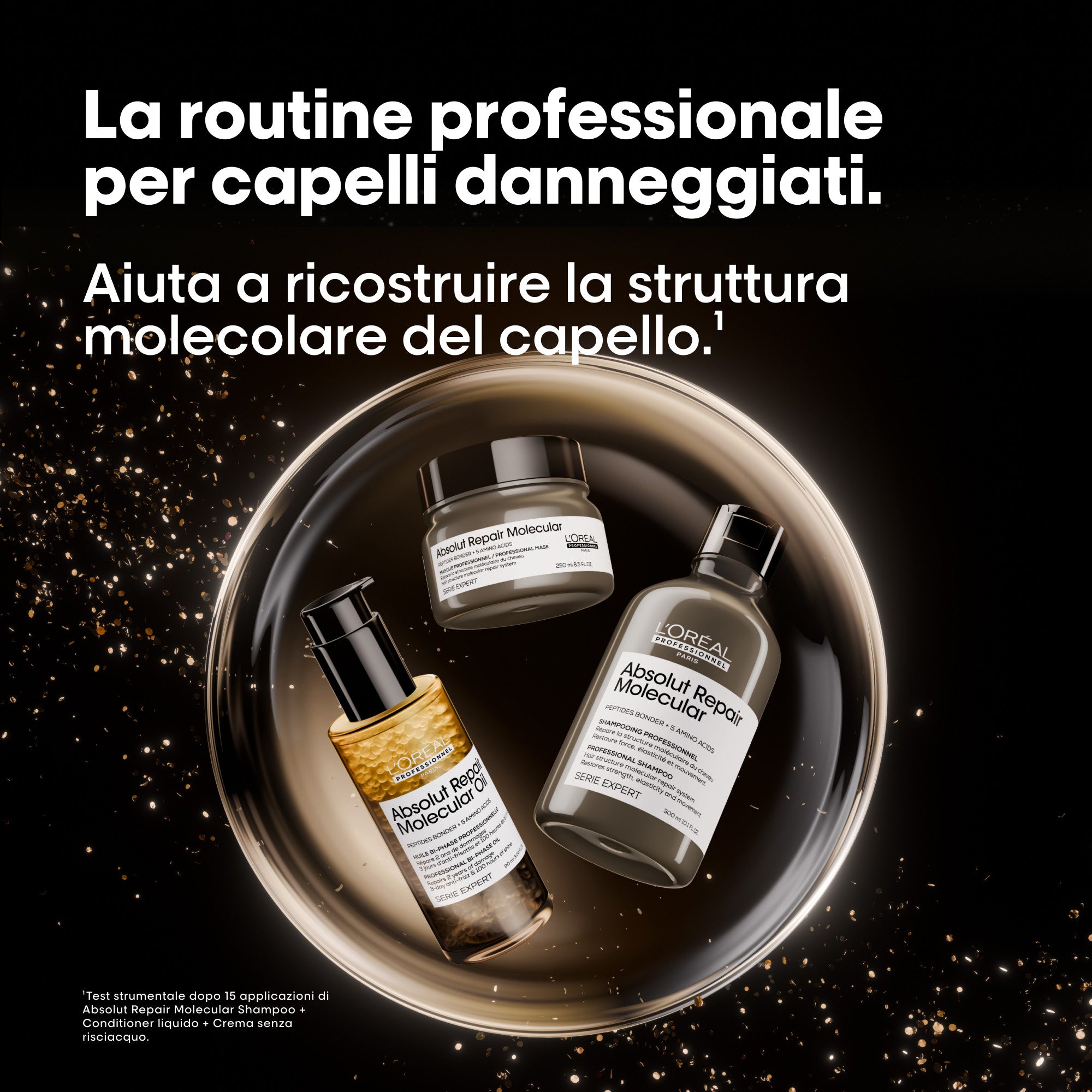 L'Oréal Professionnel Absolut Repair Molecular Trio Cofanetto Natale