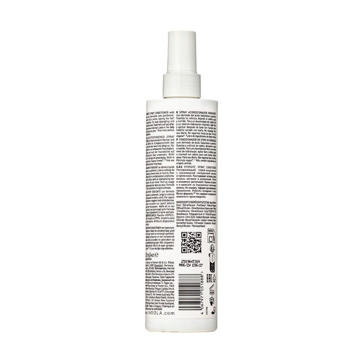 Indola Hydrate Spray Conditioner capelli secchi 300ml - Planethair 