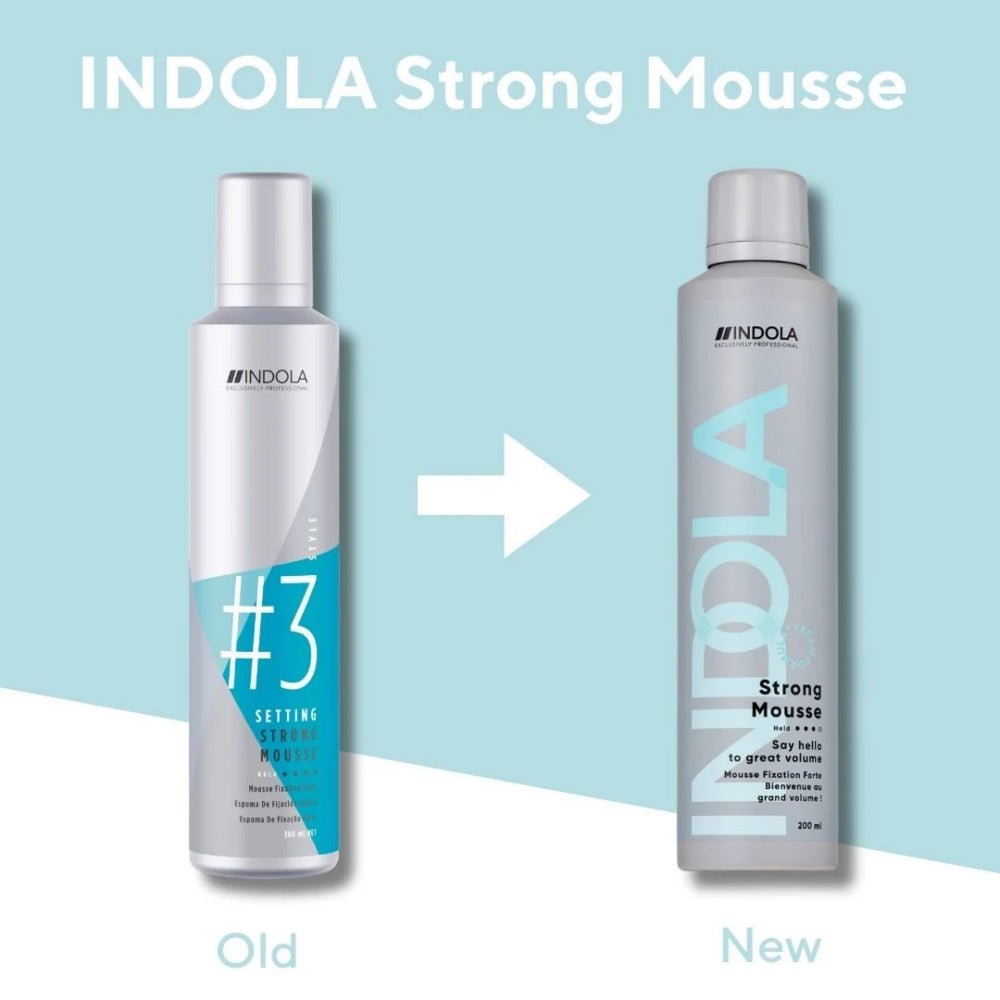 Indola Strong Mousse Volumizzante 200ml - Planethair 