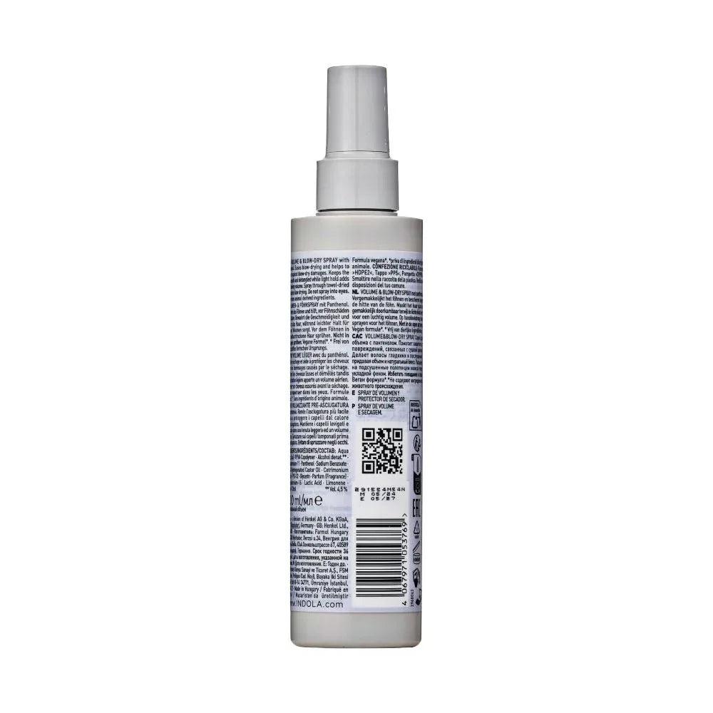 Indola Volume & Blow-dry Spray volumizzante capelli fini 200ml - Planethair