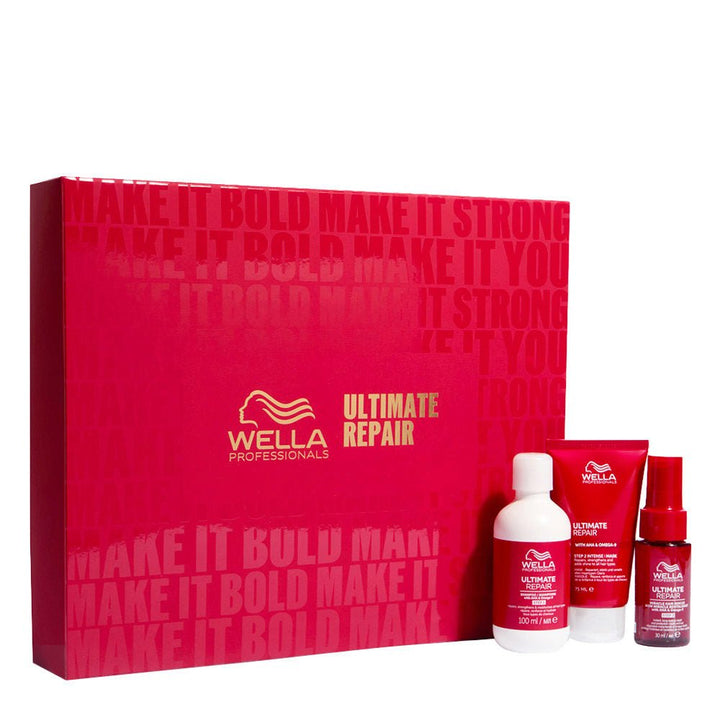 Wella Professionals Ultimate Repair Cofanetto Regalo - Shampoo 100ml Maschera 75ml Miracle Hair Rescue 30ml