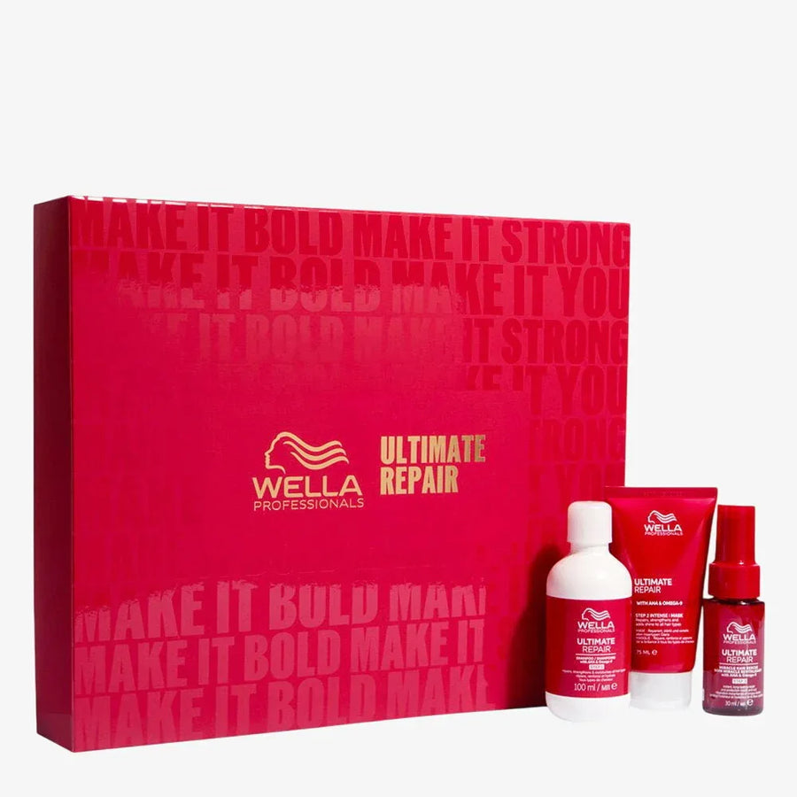 Wella Professionals Ultimate Repair Cofanetto Regalo - Shampoo 100ml Maschera 75ml Miracle Hair Rescue 30ml - Planethair