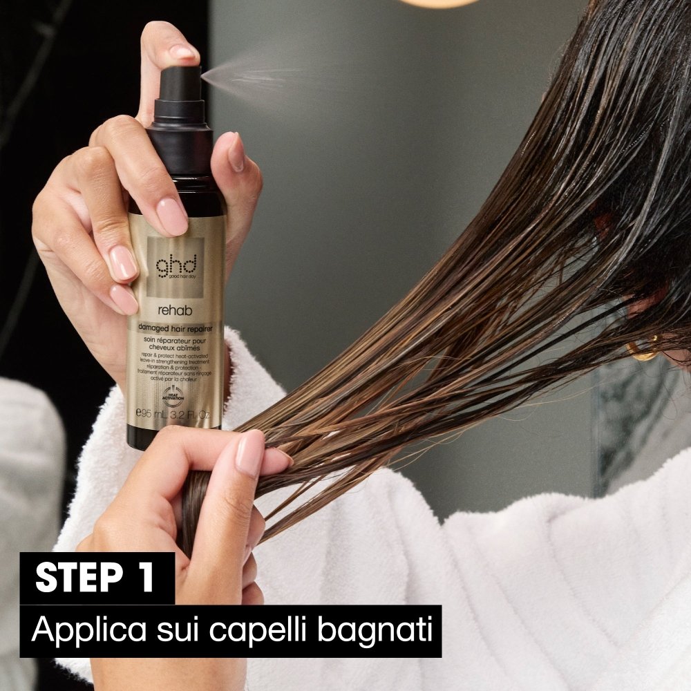 Ghd Rehab Damaged Hair Repairer step 1