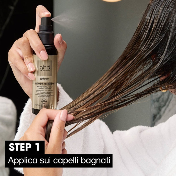 Ghd Rehab Damaged Hair Repairer step 1