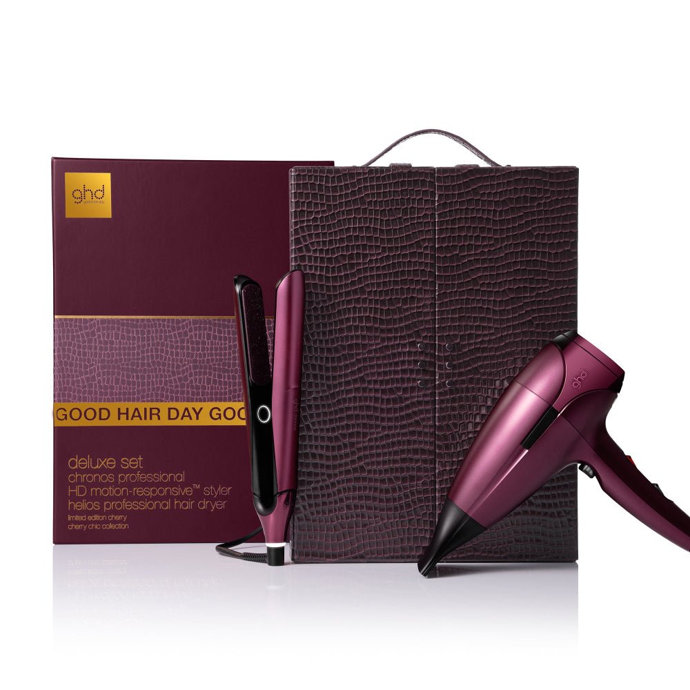 GHD Deluxe Set Cherry Chic - Piastra e Phon professionali limited edition