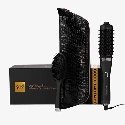 GHD Duet Blowdry + Oval Dressing Brush - set regalo spazzola asciugacapelli e spazzola - Planethair