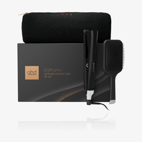 GHD Platinum+ Gift Set Nero – Piastra Smart + Paddle Brush