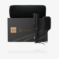 GHD Gold Gift Set Nero, Piastra + Paddle Brush