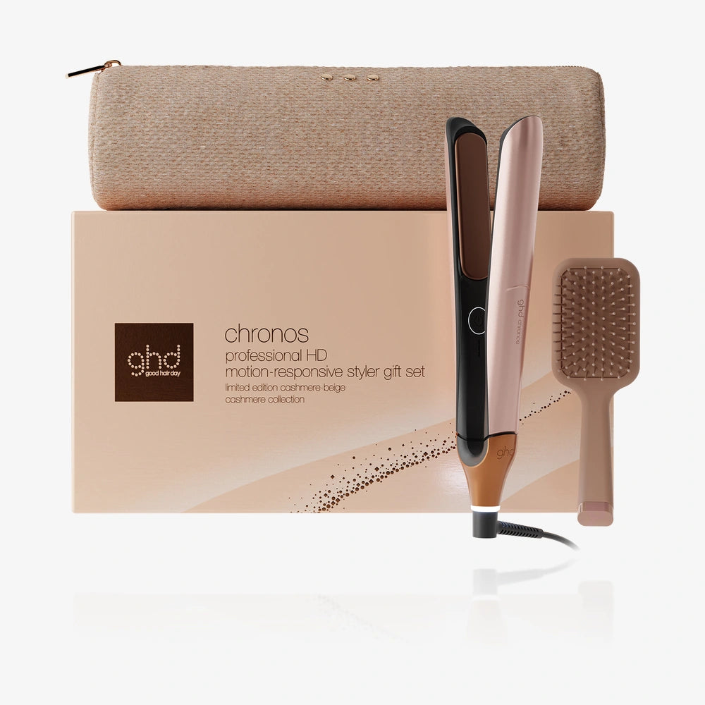 GHD Chronos Cashmere Beige – Piastra Professionale Gift Set Limited Edition
