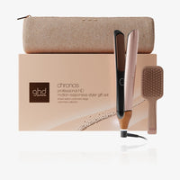 GHD Chronos Cashmere Beige, Piastra Gift Set con Spazzola