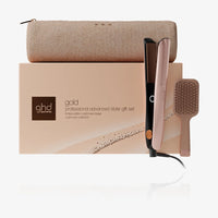GHD Gold Cashmere Beige, Piastra Gift Set con Spazzola