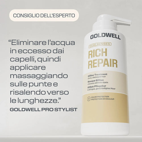 Goldwell Dualsenses Rich Repair Maschera 60 Sec 200 e 500 ml