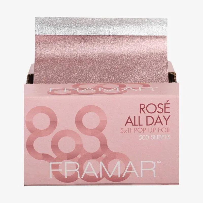 Framar Pop UP Rose All Day Fogli Alluminio Pre-Tagliati 5x11 500 PZ