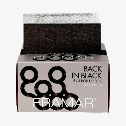 Framar Pop UP Back In Black Fogli Alluminio Pre-Tagliati 5x11 500 PZ - Planethair