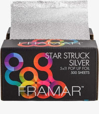 Framar Pop UP Star Struck Silver Fogli Alluminio Pre-Tagliati 5x11 500 PZ