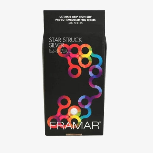Framar Star Struck Silver Fogli Alluminio Pre Tagliati 5x12 500PZ - Planethair