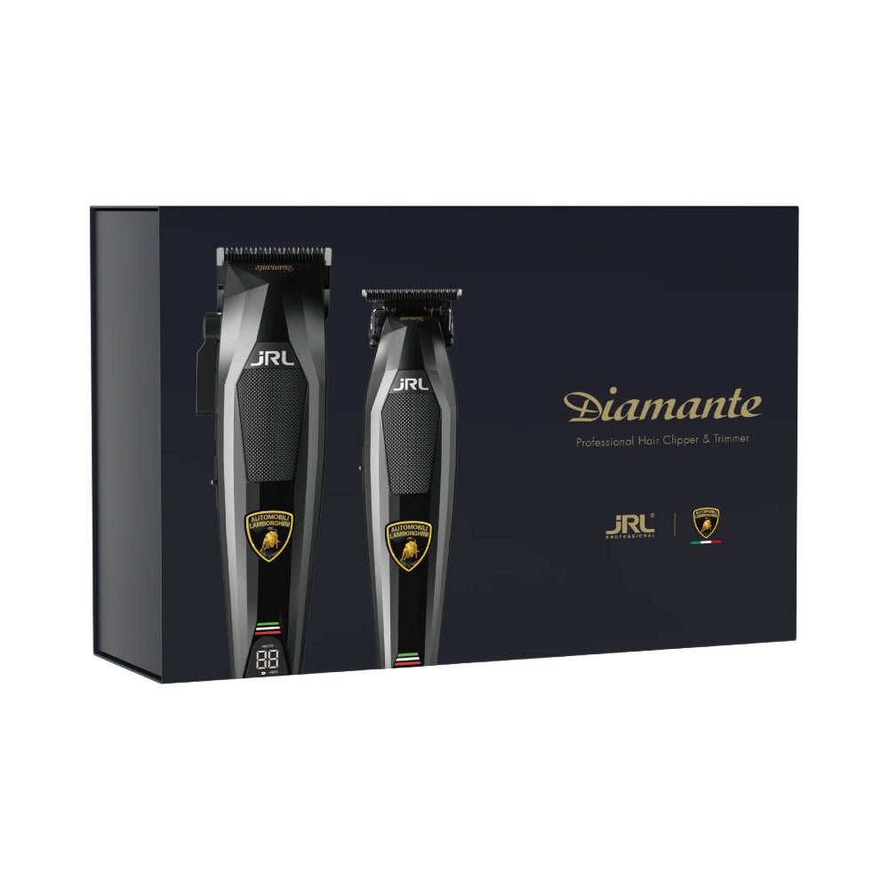 JRL Lamborghini Diamante Set Clipper e Trimmer Nero Cofanetto extra lusso