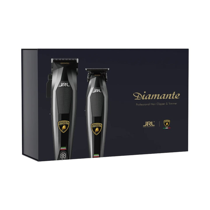 JRL Lamborghini Diamante Set Clipper e Trimmer Nero Cofanetto extra lusso