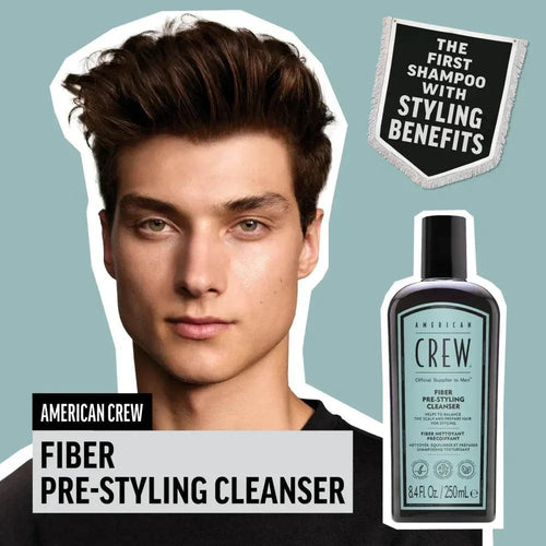 American Crew Fiber Pre-Styling Cleanser capelli uomo da fini a medi 250ml - Planethair