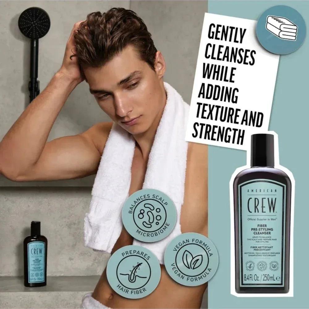 American Crew Fiber Pre-Styling Cleanser capelli uomo da fini a medi 250ml - Planethair