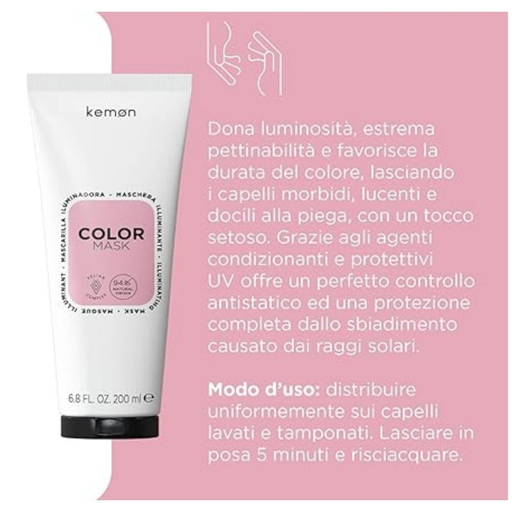 Kemon Color Mask capelli colorati 200ml - Planethair 