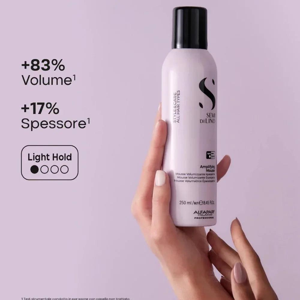 Alfaparf Semi di Lino Amplifying Mousse volumizzante capelli fini 250ml