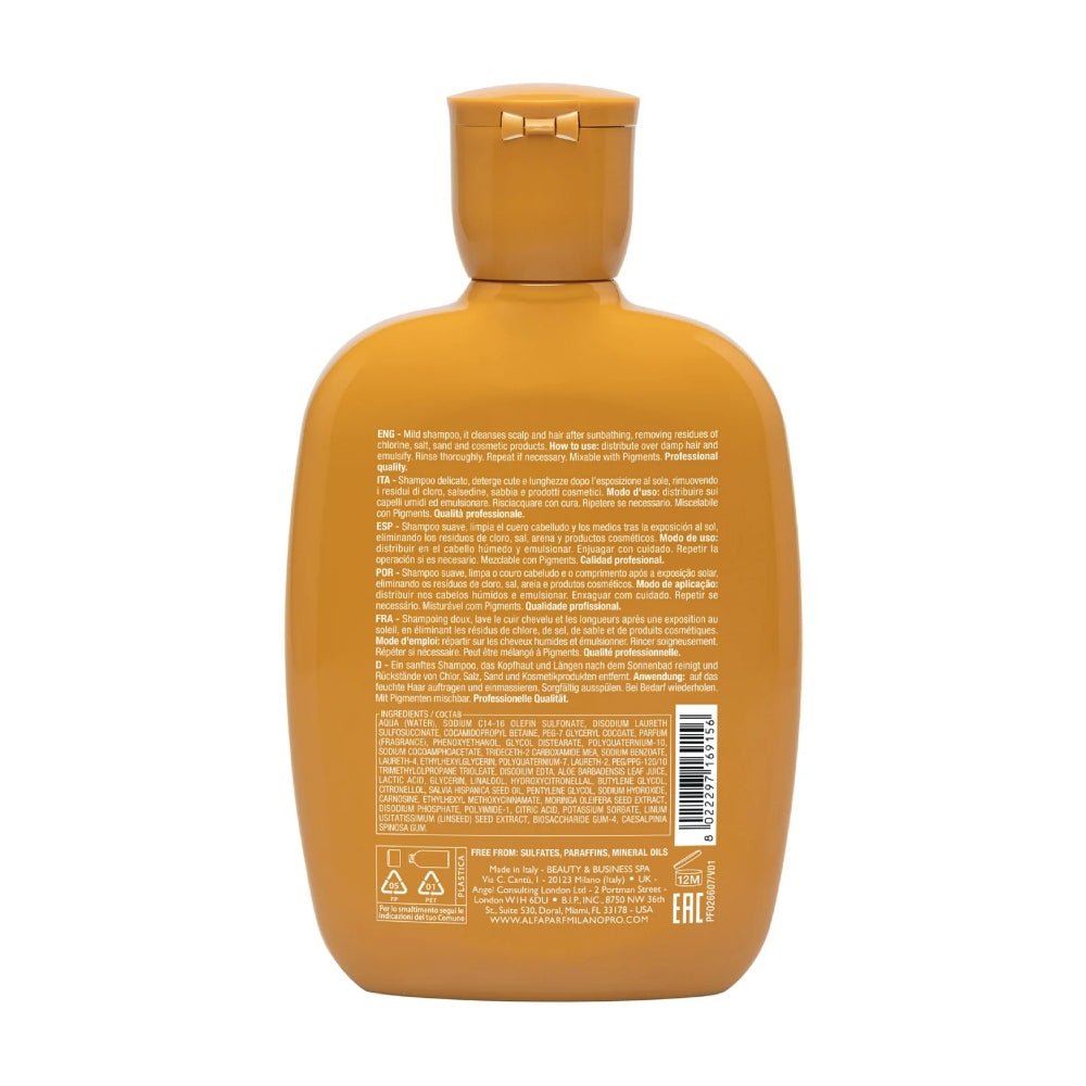 Alfaparf Sunshine After Sun Low Shampoo doposole 250ml - Planethair 