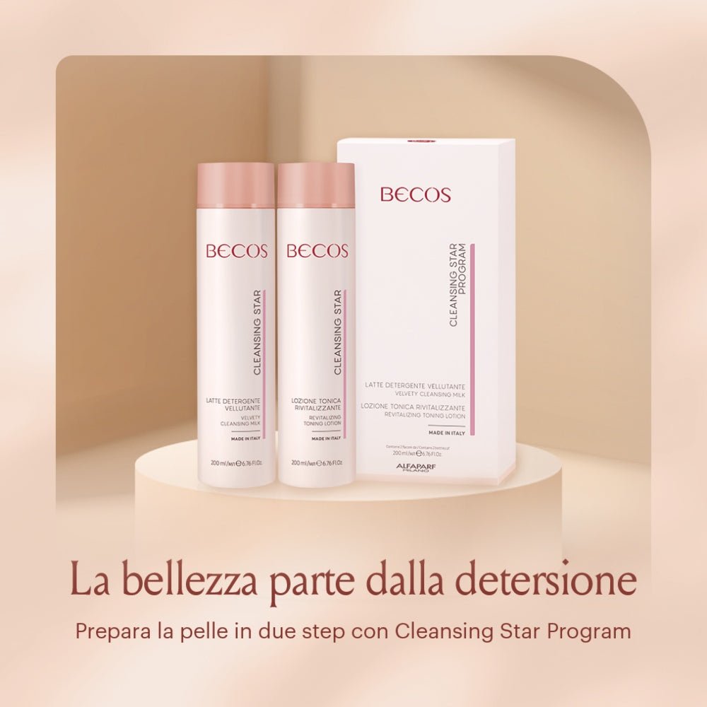Becos Cleansing Star Program Kit latte detergente e lozione tonica - Planethair 
