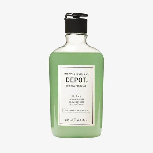 Depot No. 406 Transparent Shaving Gel da barba senza pennello - Planethair