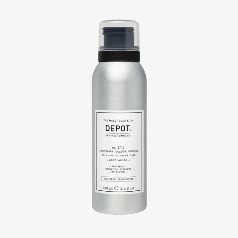 Depot No. 210 Temporary Color Mousse Anthracite colored foam 100ml
