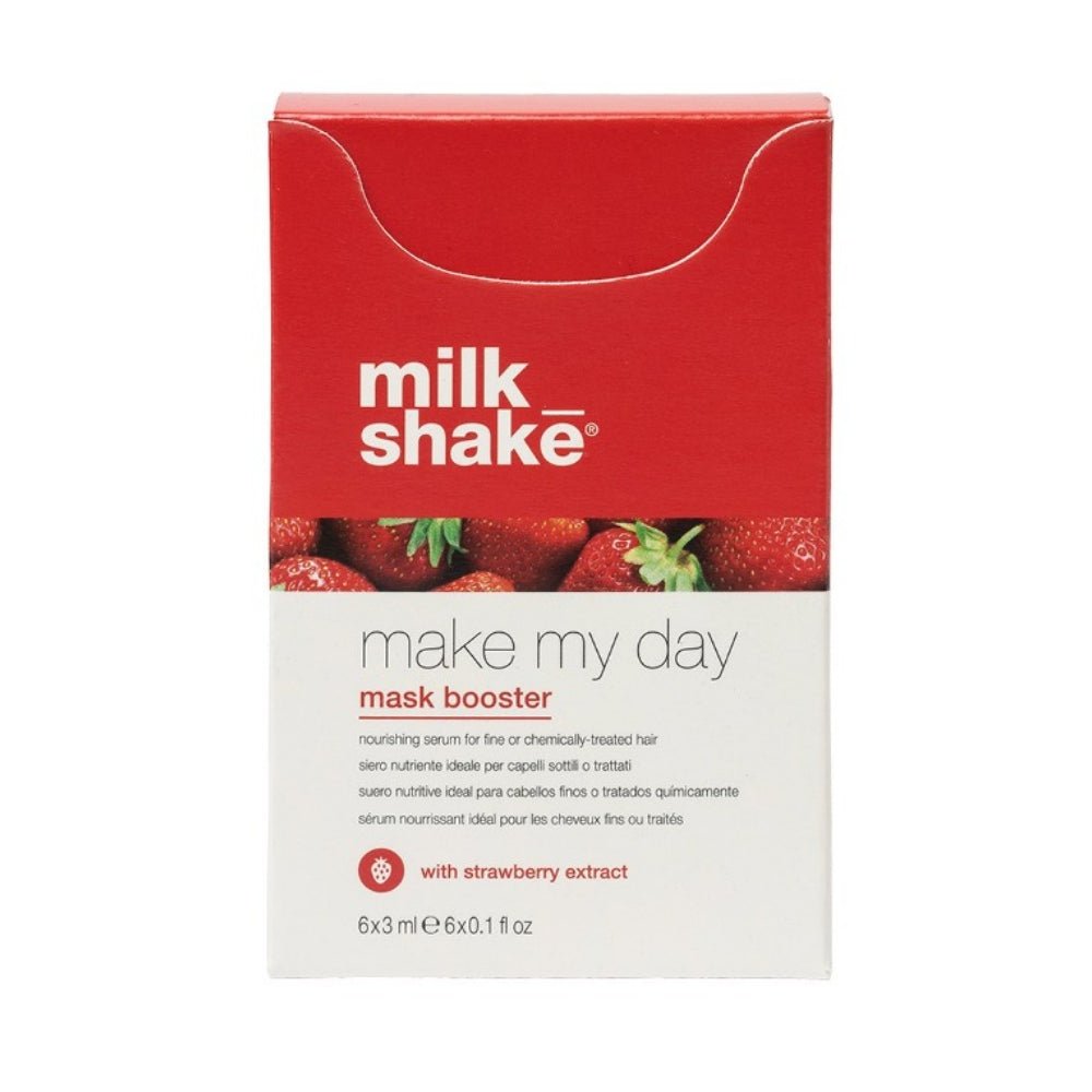 Make My Day Strawberry Booster 6X3ml Milk Shake - Planethair 