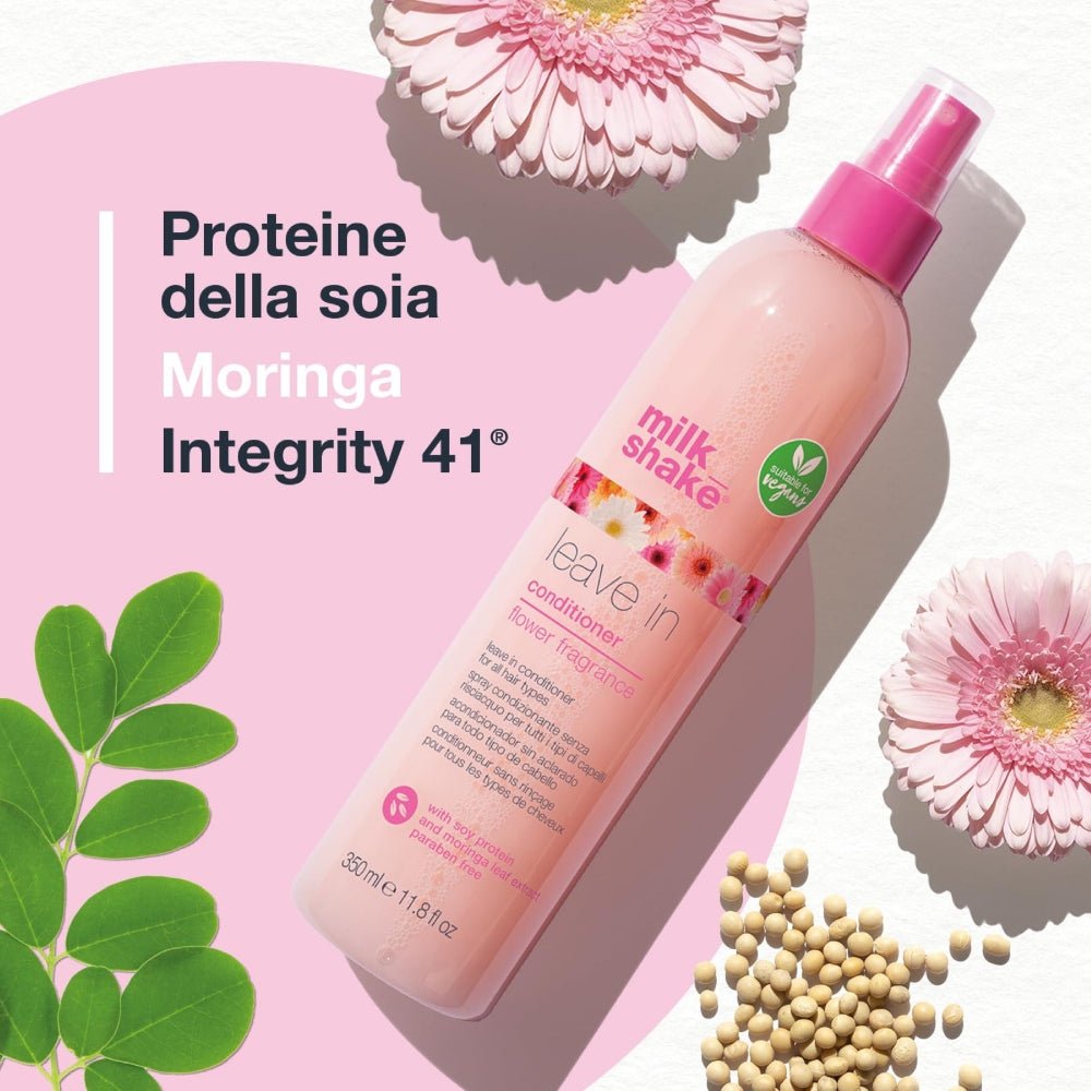 Leave in Conditioner Flower Fragrance 350ml Milk Shake - Planethair 