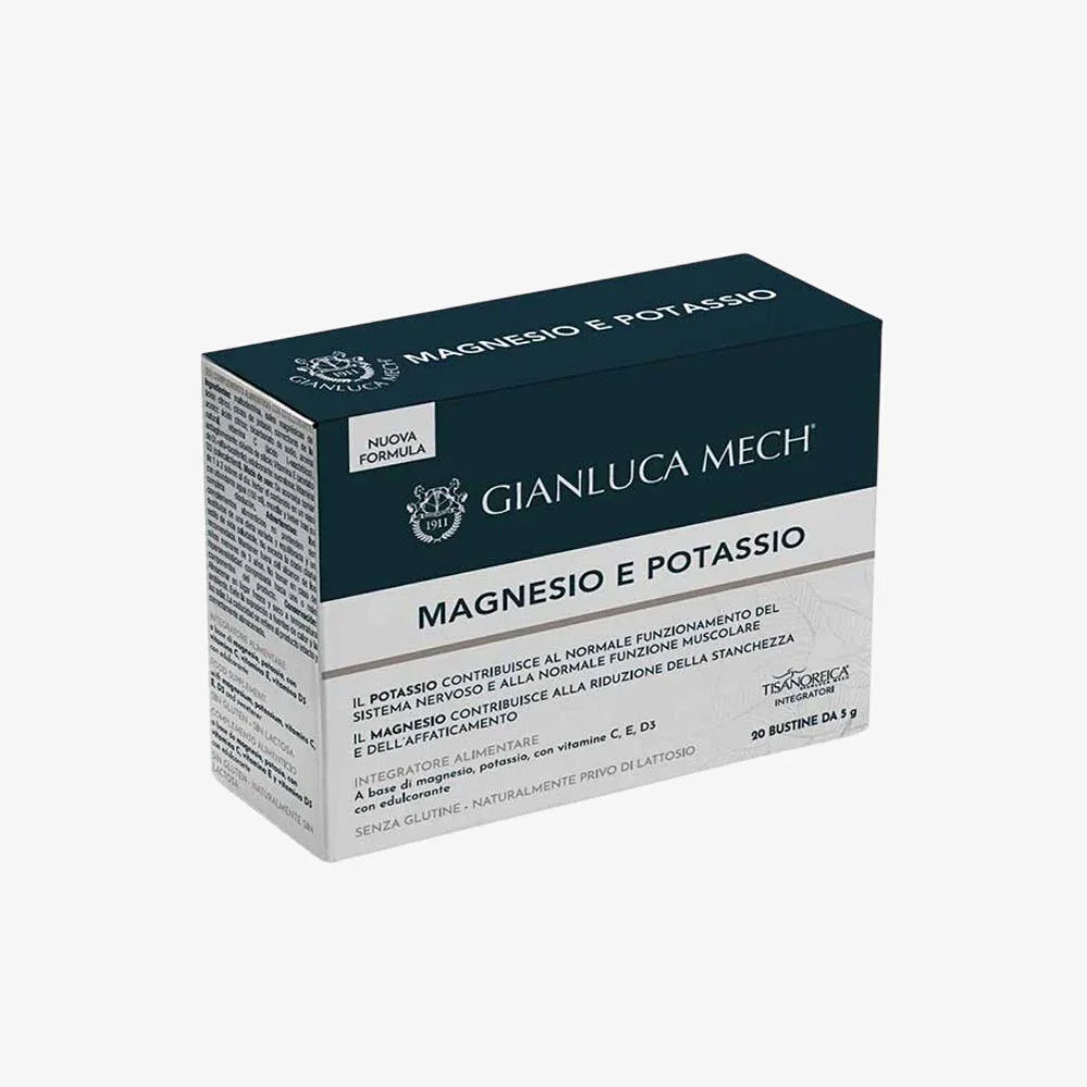 Gianluca Mech Integratori Magnesio e Potassio 20 bustine - Planethair