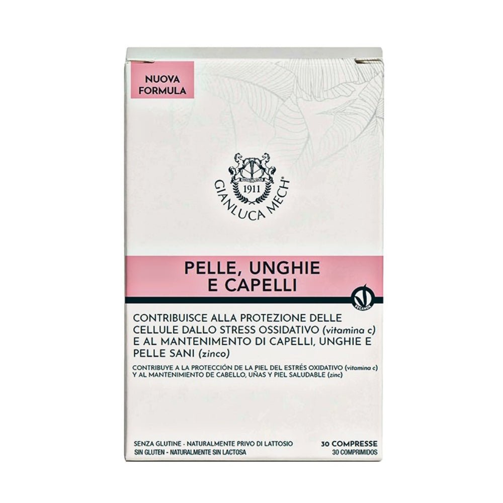 Gianluca Mech Integratore Pelle Unghie e Capelli 30 Compresse - Planethair 